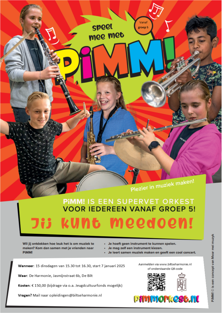 Nieuw PiMM!-orkest van start in januari